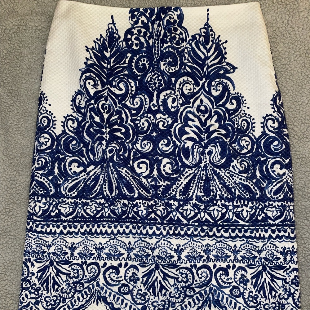 J Crew | floral pencil skirt size 2